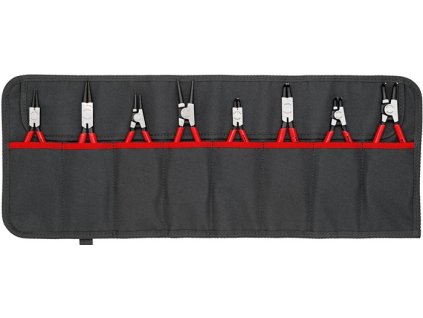 Súprava klieští na poistné krúžky Verzia 1 8-dielne v rolovacom puzdre 10 - 60 mm (Farba 8 dielov v rolovacom vrecku, Veľkosť 10 - 60 mm)