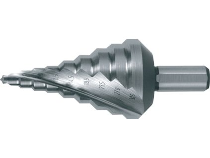 Stupňovitý vrták  Rozsah vŕtania 5,3 - 30,5 mm HSS špirálový drážkovaný (Farba Rozsah vŕtania 5,3 - 30,5 mm, Veľkosť HSS so špirálovým drážkovaním)
