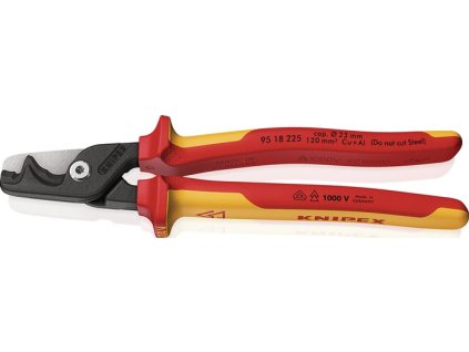 Nožnice na káble StepCut® XL dĺžka 225 mm Leštená hlava VDE (Farba Dĺžka 225 mm, Veľkosť Hlava leštená VDE)