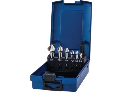 Súprava záhlbníkov DIN 335 C 90° 6,3-20,5 mm HSS-Co (Farba 6,3-20,5 mm, Veľkosť HSS-Co)