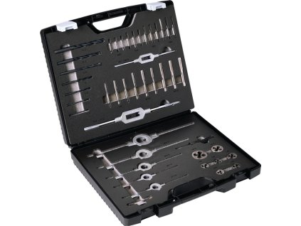 Sada nástrojov na rezanie závitov PROMAT M3-M12 (Farba M3-M12, Veľkosť 44 kusov HSS)