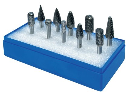 Súprava frézovacích kolíkov  Stopka-Ø 6 mm 10 kusov Karbidový kríž (Farba Stopka Ø 6 mm 10 ks, Veľkosť Karbidový kríž)