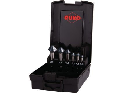 Súprava zápustných hĺbok DIN 335 90° ULTIMATECUT 6,3-20,5 mm HSSE-Co 5 RUnaTEC 6-dielna (Farba 6,3-20,5 mm, Veľkosť HSSE-Co 5 RUnaTEC 6 kusov)