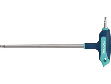 Skrutkovač s krížovou rukoväťou TECWERK T 20x100mm (Farba T 20x100 mm, Veľkosť Bočný pohon TX s otvorom)