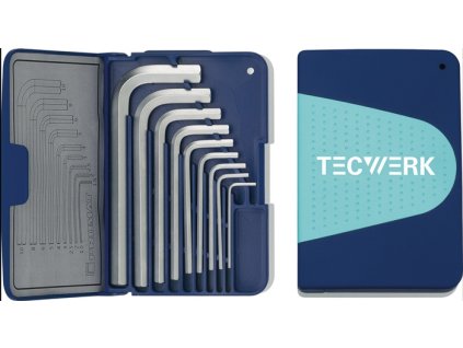 Sada šesťhranných kľúčov do L TECWERK 9-dielna skladacia kazeta (Farba 9-dielna skladacia kazeta, Veľkosť SW 1,5 - 10 mm)