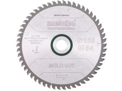 Kotúčová píla viacnásobný rez profesionálny D165x2,2/1,4xdierka20mm Počet zubov 54 FZ/TZ (Farba D165x2,2/1,4xdierka20mm Počet zubov 54, Veľkosť FZ/TZ)