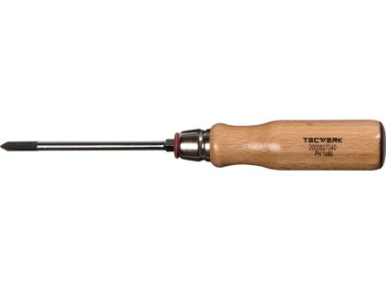 Skrutkovač  Veľkosť PH 3 Dĺžka čepele 150 mm Drevená rukoväť (Farba Veľkosť PH 3 Dĺžka čepele 150 mm, Veľkosť Drevená rukoväť)
