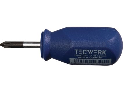 Skrutkovač  Veľkosť PH 1 Dĺžka čepele 25 mm 1-komponentná rukoväť (Farba Veľkosť PH 1 Dĺžka čepele 25 mm, Veľkosť 1-komponentná rukoväť)