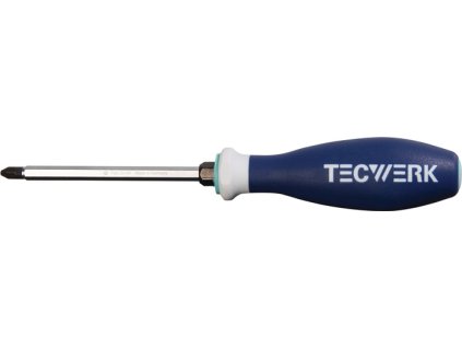 Skrutkovač TECWERK veľkosť PZD 1 dĺžka čepele 80 mm (Farba Veľkosť PZD 1 Dĺžka čepele 80 mm, Veľkosť 3-komponentná rukoväť)