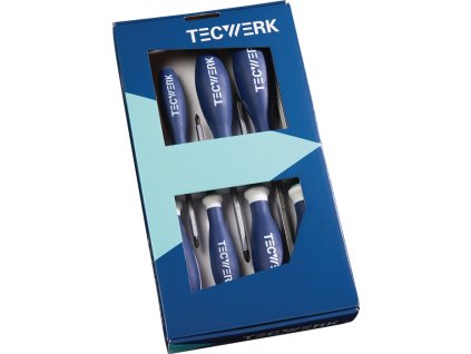 Súprava skrutkovačov  7-dielny drážkovaný / PH / PZD 3-komponentná rukoväť (Farba 7-dielny drážkovaný / PH / PZD, Veľkosť 3-komponentná rukoväť)