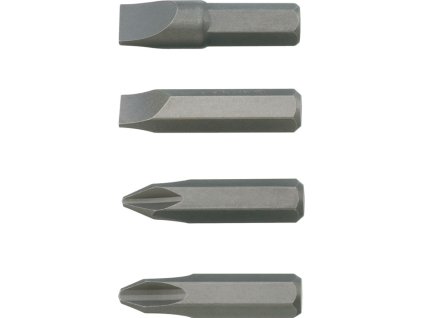 Sada bitov TECWERK 4 kusy (Farba 4 kusy, Veľkosť 5/16 ″ drážkované 8 + 10 mm, PH 2 + 3)