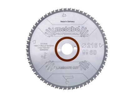 Kotúčová píla Laminátový rez profesionálny D216x2,4/1,8xdierka30mm Počet zubov 60 FZ/TZ (Farba D216x2,4/1,8xdierka30mm Počet zubov 60, Veľkosť FZ/TZ)