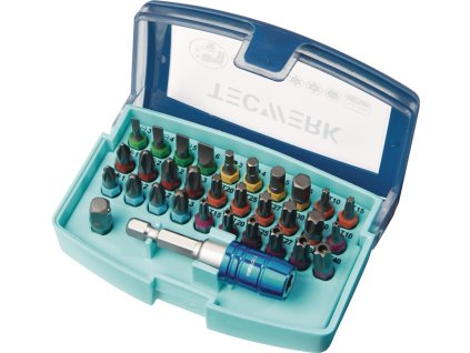 Sortiment bitov TECWERK 32 kusov (Farba 32 dielov, Veľkosť Drážkované/PH/PZD/TX/TX-BO/6Kt.)