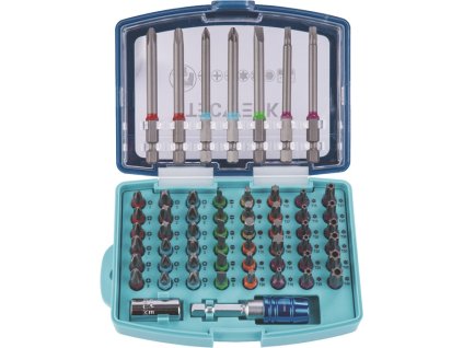 TECWERK 57-dielny sortiment bitov (Farba 57 dielov, Veľkosť Drážkované/PH/PZD/TX/TX-BO/6Kt.)