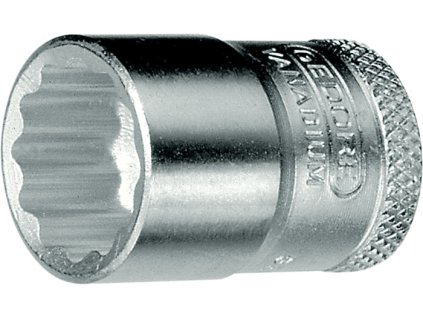 Nástrčný kľúč s vložkou D 30 3/8 ″ 12-hranný Šírka cez ploché drážky 22 mm (Farba 3/8 ″ 12-hranný, Veľkosť Šírka naprieč plochami 22 mm)