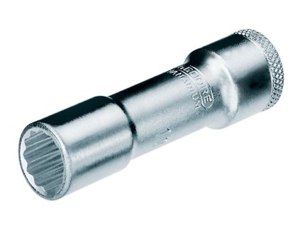 Nástrčný kľúč s vložkou D 30 L 3/8 ″ 12-hranný Šírka cez ploché drážky 22 mm (Farba 3/8 ″ 12-hranný, Veľkosť Šírka naprieč plochami 22 mm)