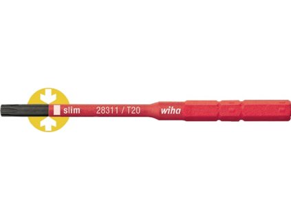 Vymeniteľné čepele SlimBit elektrický TORX T 20 x 75 mm Izolácia VDE (Farba TORX T 20 x 75 mm, Veľkosť VDE izolované)