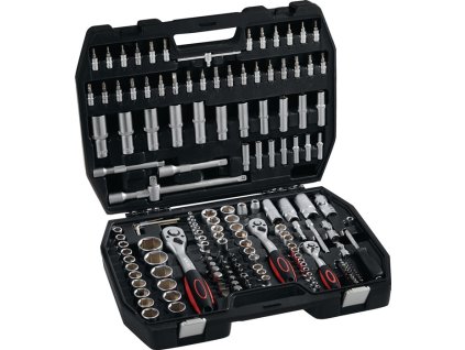 Sada nástrčných kľúčov  171 dielov 1/4 + 3/8 + 1/2 ″ Šírka cez roviny 4-32 mm (Farba 171 kusov 1/4 + 3/8 + 1/2 ″, Veľkosť Šírka cez ploché drážky 4-32 mm)