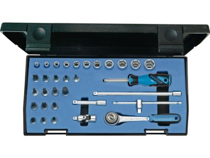 Sada nástrčných kľúčov 20 IMU-3 32 dielov 1/4 ″ Šírka cez ploché drážky 4-14 mm (Farba 32 dielov 1/4 ″, Veľkosť Šírka cez roviny 4-14 mm)