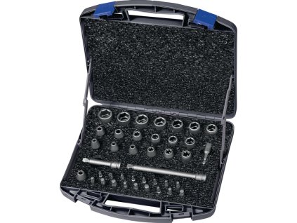 Sada nástrčných kľúčov 710 KS 40 OL 40 kusov 3/8 ″ šesťhranné, šesťhranné, T/E/PH/XZN (Farba 40 kusov 3/8 ″, Veľkosť šesťhranné, šesťhranné, T/E/PH/XZN)