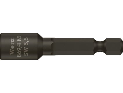 Nástrčný kľúč s vložkou 869/4M so šesťhranným pohonom Šírka naprieč plochami 5,5 mm (Farba so šesťhranným pohonom, Veľkosť Šírka cez ploché drážky 5,5 mm)