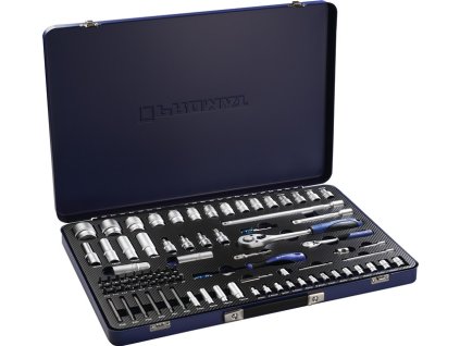 Sada nástrčných kľúčov  91 dielov 1/4 + 1/2 ″ Šírka cez roviny 4-32 mm (Farba 91 kusov 1/4 + 1/2 ″, Veľkosť Šírka cez ploché drážky 4-32 mm)