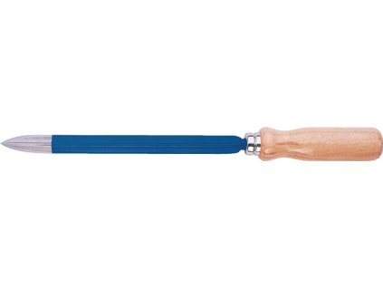 Dutá trojuholníková škrabka  Dĺžka čepele 250 mm Trojuholníková 16 mm Forma C Drevená rukoväť (Farba Dĺžka čepele 250 mm Trojuholníková 16 mm, Veľkosť Tvar C Drevená rukoväť)