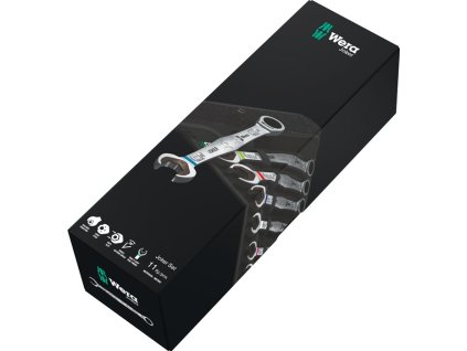 Sada kombinovaných račňových kľúčov Joker Šírka 4-dielneho kľúča 10-19 mm rovný (Farba 4-dielna Šírka cez ploché plochy 10-19 mm, Veľkosť rovný)