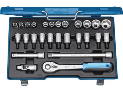 Sada nástrčných kľúčov 19 IMU-10 27 kusov 1/2 ″ Šírka naprieč plochami 10-30 mm (Farba 27 kusov 1/2 ″, Veľkosť Šírka naprieč plochami 10-30 mm)