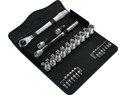 Sada nástrčných kľúčov Zyklop Metal 28 dielov 1/2 ″ Šírka cez rovinu 10-19 mm (Farba 28 dielov 1/2 ″, Veľkosť Šírka cez roviny 10-19 mm)