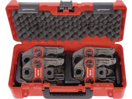 Súprava lisovacích čeľustí Štandardný prietok 32 kN Menovitá šírka 15-18-22-28 mm Typ M  (Farba 32 kN Menovitá šírka 15-18-22-28 mm Typ M)