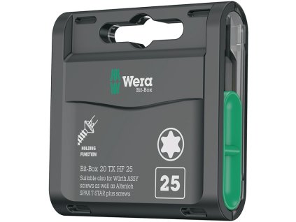 Veľké balenie bitov Skrinka na bity 20 TX HF T 20 Dĺžka 25 mm  (Farba T 20 Dĺžka 25 mm)