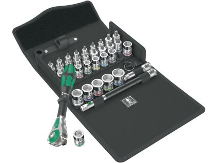 Sada nástrčných kľúčov 8100 SB ALL-in Zyklop Otáčky 35 kusov 3/8 ″ Šírka naprieč plochami 6-19 mm (Farba 35 kusov 3/8 ″, Veľkosť Šírka naprieč plochami 6-19 mm)