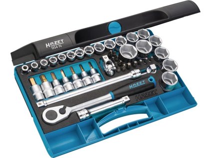 Sada nástrčných kľúčov 954N 44-dielny 1/2 ″ Šírka naprieč plochami 10-32 mm (Farba 44-dielny 1/2 ″, Veľkosť Šírka naprieč plochami 10-32 mm)