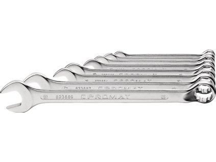 Sada kombinovaných kľúčov  12-dielny kľúč so šírkou 10-32 mm Tvar B CV oceľ (Farba 12-dielny Šírka naprieč plochami 10-32 mm, Veľkosť Tvar B CV oceľ)