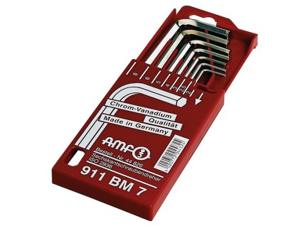 Sada ofsetových skrutkovačov 911BM 7-dielna posuvná kazeta SW 2 - 8 mm (Farba 7-dielna posuvná kazeta, Veľkosť SW 2 - 8 mm)