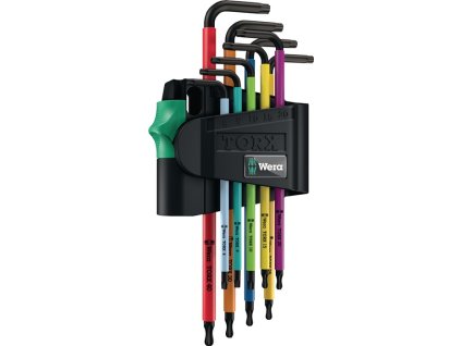 Sada ofsetových skrutkovačov 967 SPKL 9 dielov T8 - T40 s otvorom (Farba 9-dielny T8 - T40, Veľkosť s otvorom)