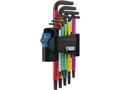 Sada ofsetových skrutkovačov 967 SL 9 dielov T8 - T40 farebne odlíšené, s HF (Farba 9-dielny T8 - T40, Veľkosť farebne odlíšené, s HF)