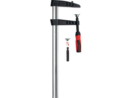 Skrutková svorka z kujnej liatiny TGK-2K Rozpätie 2000 mm Vysunutie 120 mm 2-zložková rukoväť (Farba Rozpätie 2000 mm Výška 120 mm, Veľkosť Dvojzložková rukoväť)