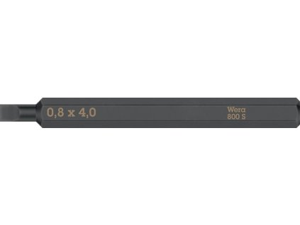 Bit 800 S pre skrutky s drážkou 4,0 mm Dĺžka 70 mm 1/4 ″ C6.3 (Farba pre skrutky s drážkou, Veľkosť 4,0 mm Dĺžka 70 mm 1/4 ″ C6.3)