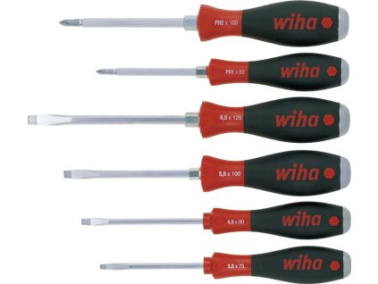 Súprava skrutkovačov 530 ZK6 Šesťdielna drážkovaná / PZD Viackomponentné rukoväte (Farba 6-dielna drážkovaná / PZD, Veľkosť viackomponentné rukoväte)