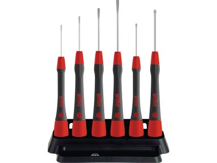 Súprava skrutkovačov pre presnú mechaniku 260 PK 601 6-dielna súprava Drážkované/PH (Farba 6 kusov, Veľkosť Drážkované/PH)