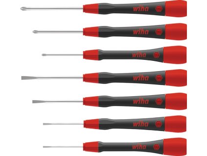 Súprava skrutkovačov pre presnú mechaniku 260 PK 701 7-dielny Drážkované/PH (Farba 7 kusov, Veľkosť Drážkované/PH)