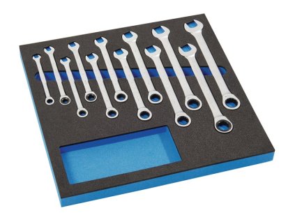 Modul na náradie  12-dielny modul 2/3 Šírka kľúča 8-19 mm (Farba 12-dielny 2/3 modul, Veľkosť Šírky kľúčov 8-19 mm)