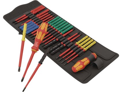 Súprava skrutkovačov Kraftform Kompakt VDE Big Pack 1 26 kusov Drážkové/PH/PH/S/PZ/ PZ/S/TX/6 ks (Farba 26 kusov, Veľkosť Drážkové/PH/PH/S/PZ/ PZ/S/TX/6 ct)