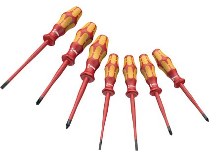 Súprava skrutkovačov 160 iSS/7 7-dielny Drážkované / PH / +-(SL / PZD) (Farba 7 kusov, Veľkosť Drážkované / PH / +-(SL / PZD))