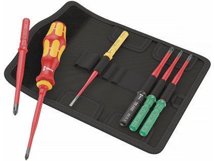 Súprava skrutkovačov Kraftform Kompakt VDE 7 extra slim 1 TIE 7-dielny  (Farba 7 kusov)