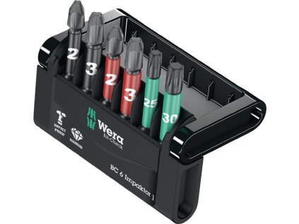Sortiment bitov Bit-Check 6 Impactor 1 6-dielna súprava PH/PZD/T (Farba 6 kusov, Veľkosť PH/PZD/T)