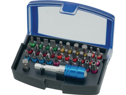 Sortiment bitov  32-dielny Drážkované/PH/PZD/TX/TX-BO/6Kt. (Farba 32 dielov, Veľkosť Drážkované/PH/PZD/TX/TX-BO/6Kt.)