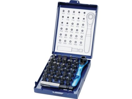 Sortiment bitov  32-dielny Drážkovaná/PH/PZD/T/6KT/bitová račňa (Farba 32 dielov, Veľkosť Drážkovaná/PH/PZD/T/6KT/ bitová račňa)